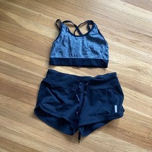 *SOLD* Zella sports bra and shorts bundle set